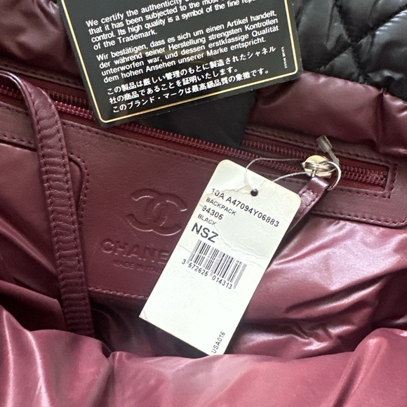 Rare CHANEL cocoon rectangular backpack 2010A black quilted nylon Karl Lagerfeld - Picture 4 of 16